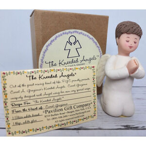 The Kneeded Angels, 'Bedtime Prayers' 3.5" Boy Angel Kneeling & Praying, New